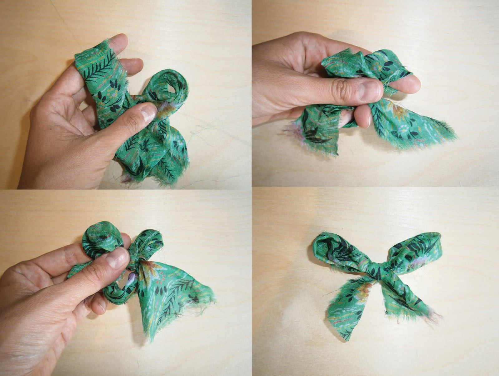 . How to make a fabric bow pin brooch
