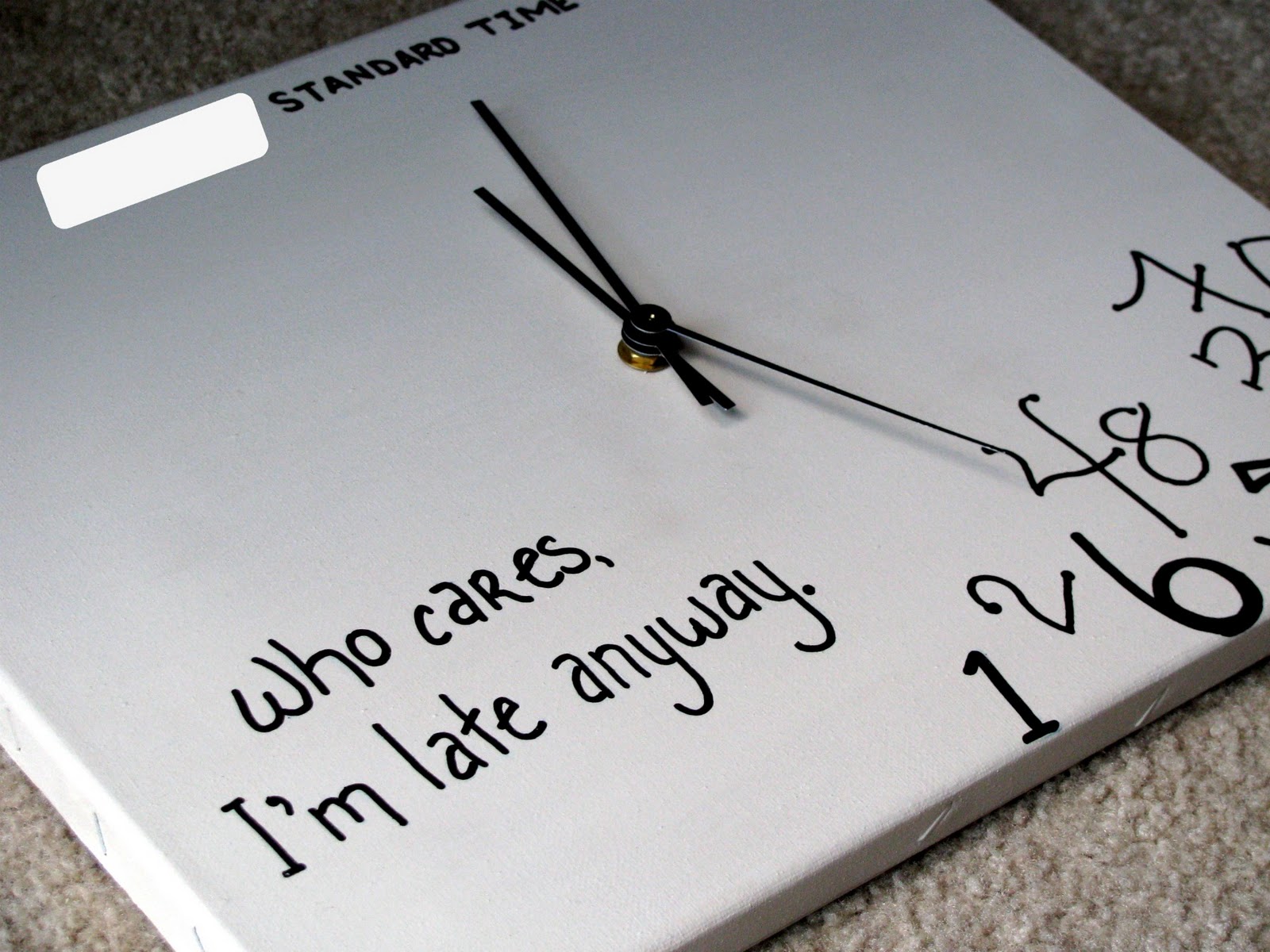 A Heart For Home Finished Friday DIY Canvas Clock