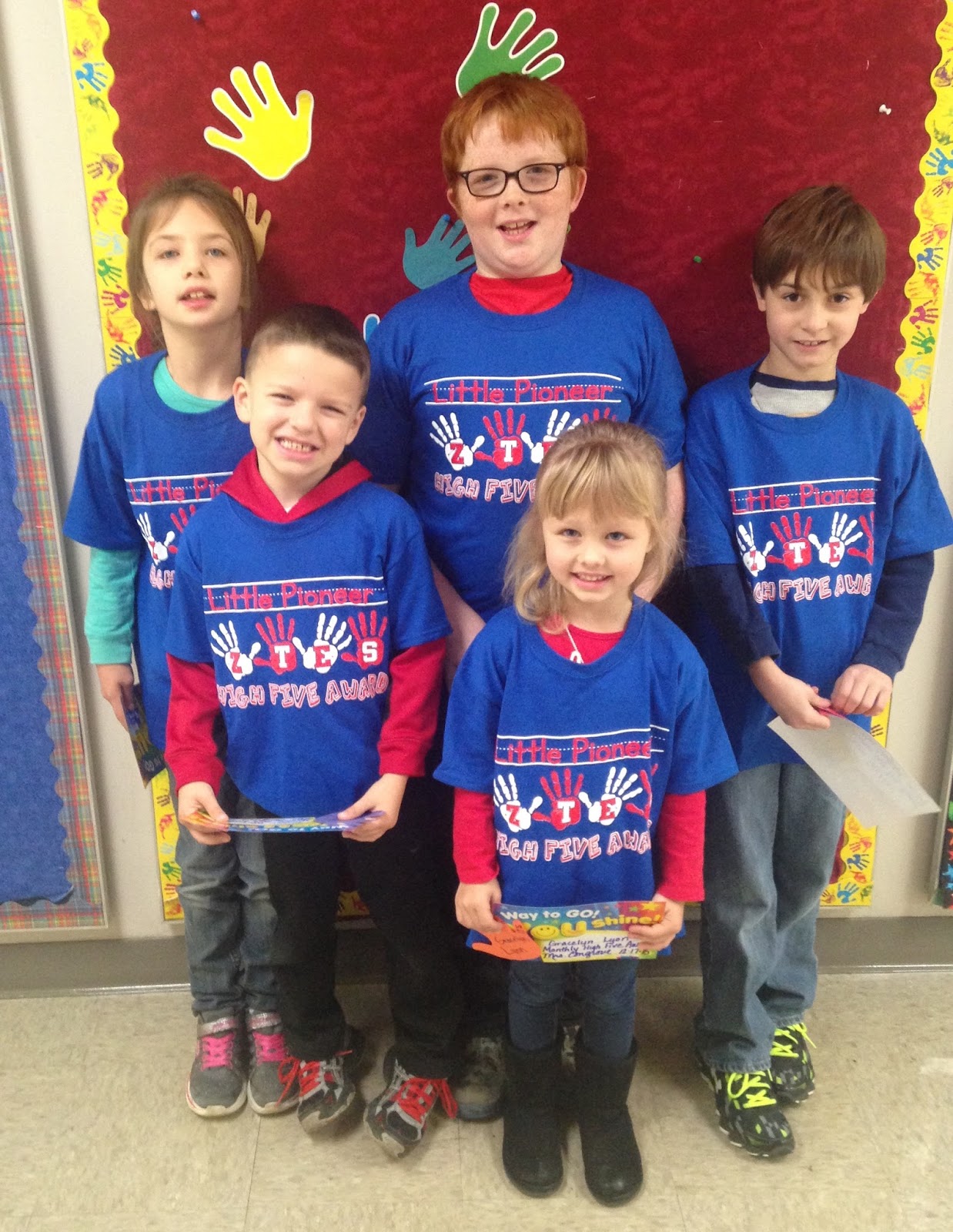 Zane Trace - Elementary Activities: December 2015 High Five Students