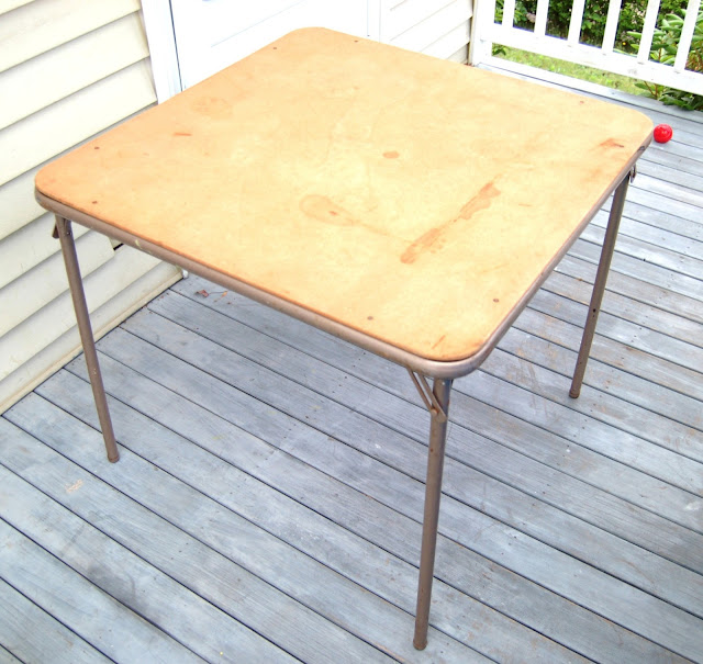 Diary of a Crafty Lady Card Table Rehab