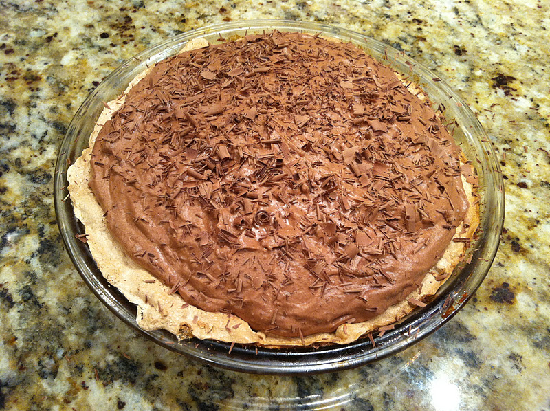 Step by Step Gourmet Chocolate Angel Pie
