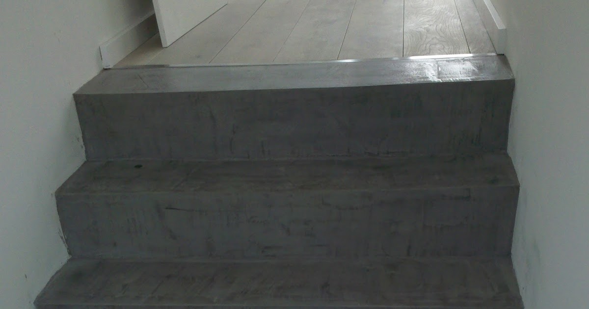 wand-wohndesign-beton-cire: Beton Floor - Treppenbeschichtung in Betonoptik
