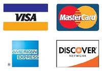 We Accept All Major Credit Cards