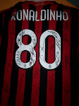 maglia Milan RONALDINHO 80 Autografata!!!