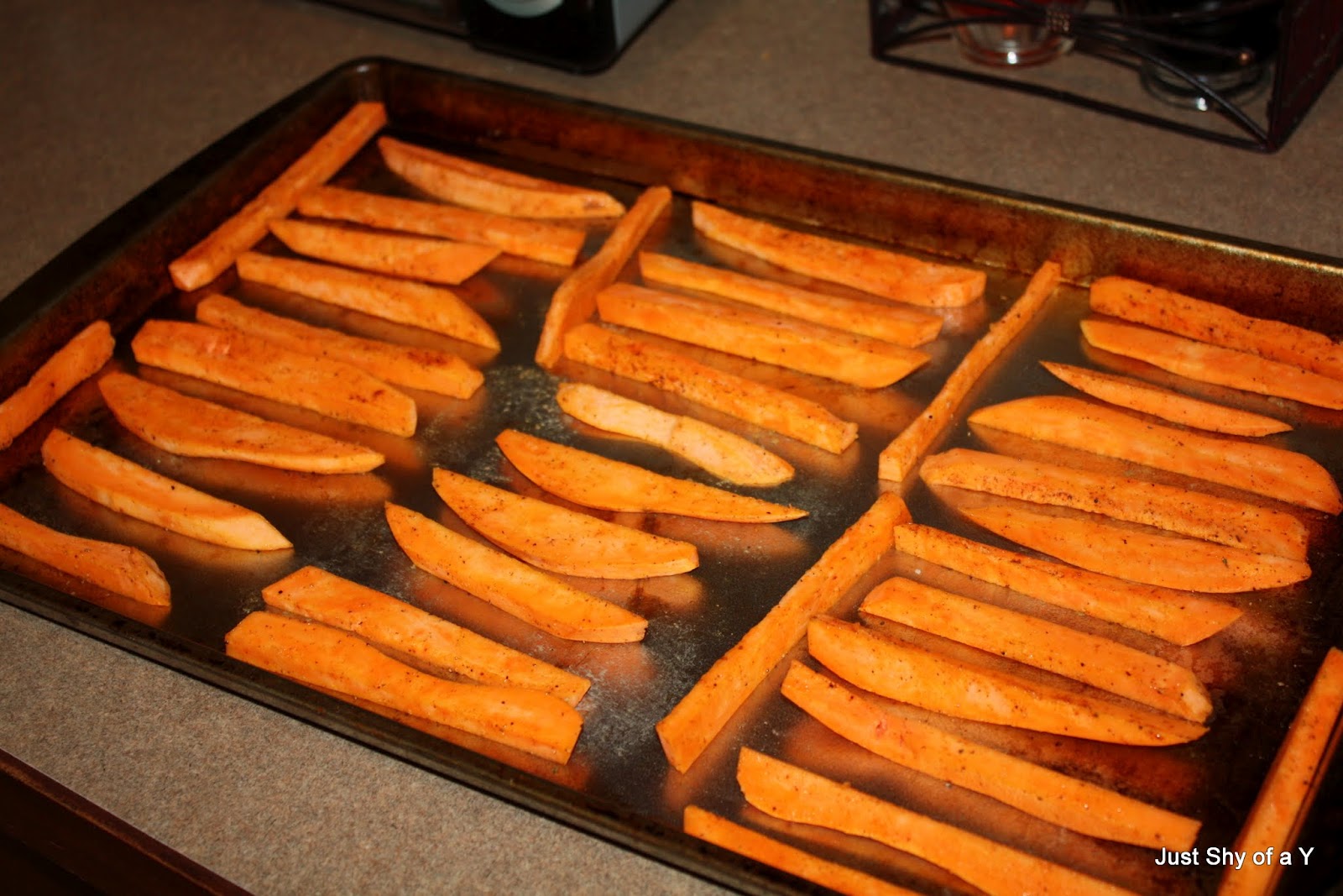 Just Shy of a Y homemade baked sweet potato fries