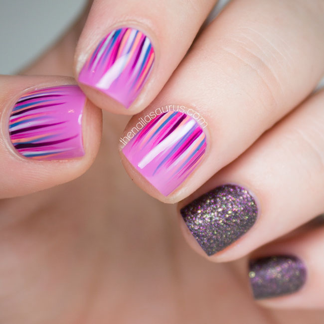 Purple Waterfall Nail Art with Barry M Countess Purple Waterfall Nail Art with Barry M Countess