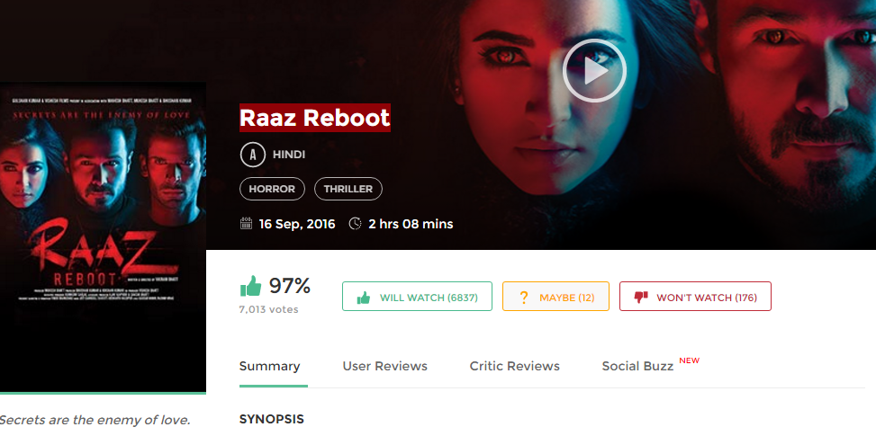 Raaz Reboot 720p Download Movies