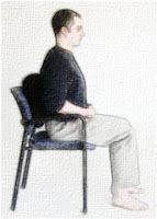 Sitting Posture in a chair.