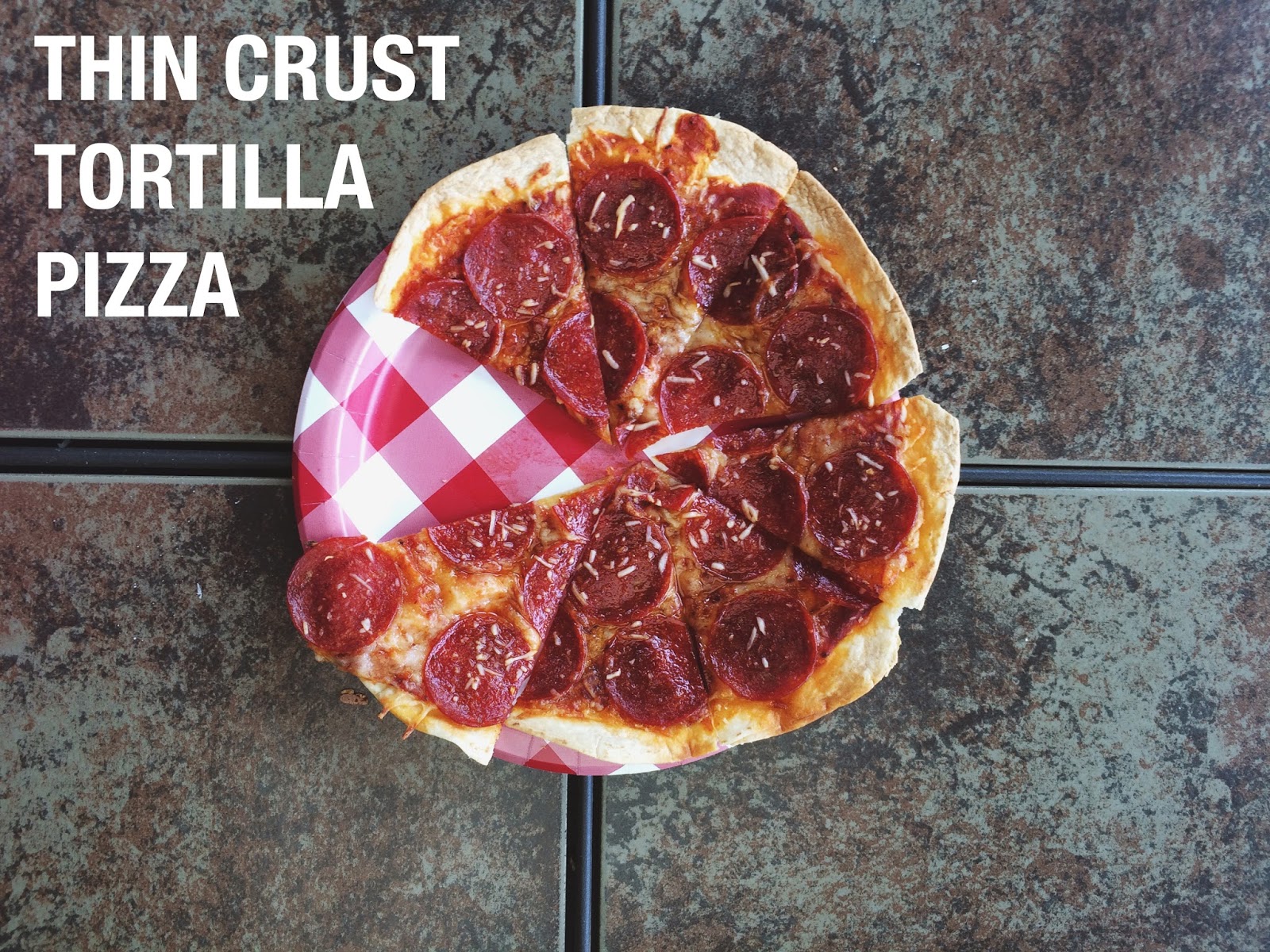five sixteenths blog Make it Monday // Thin Crust Tortilla Pizza