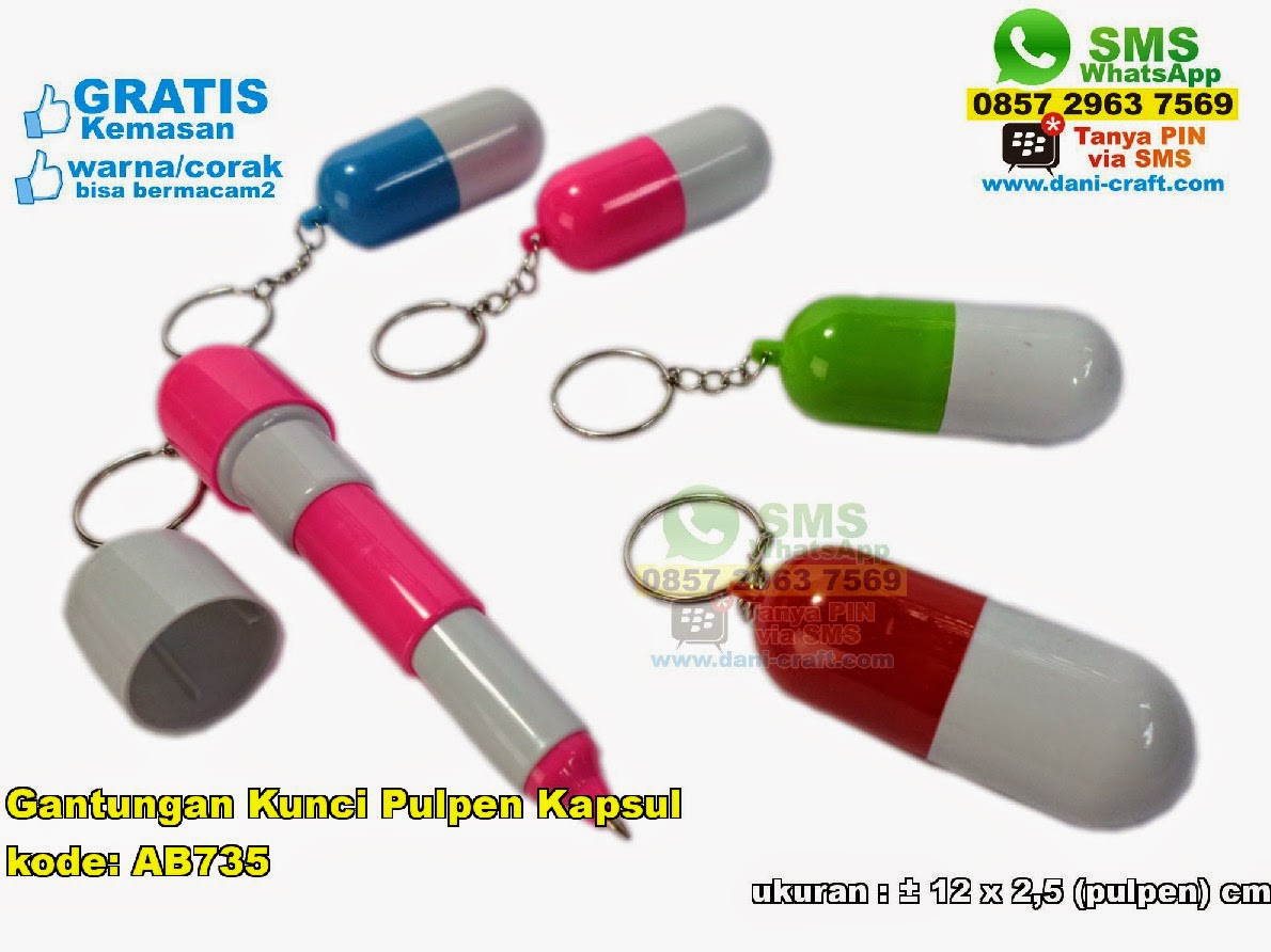 Gantungan Kunci Pulpen Kapsul | Souvenir Pernikahan