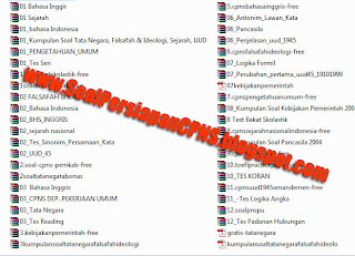Sample isi CD Soal Persiapan CPNS 2013 :