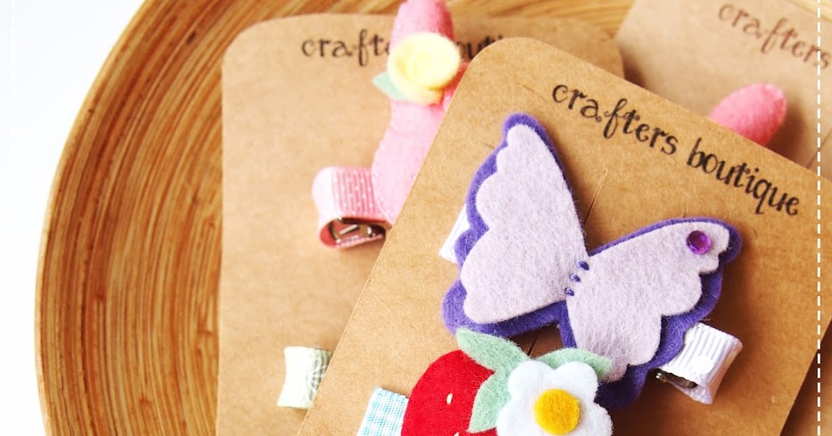 Crafters Boutique Custom Felt Hair Clips for Ivy