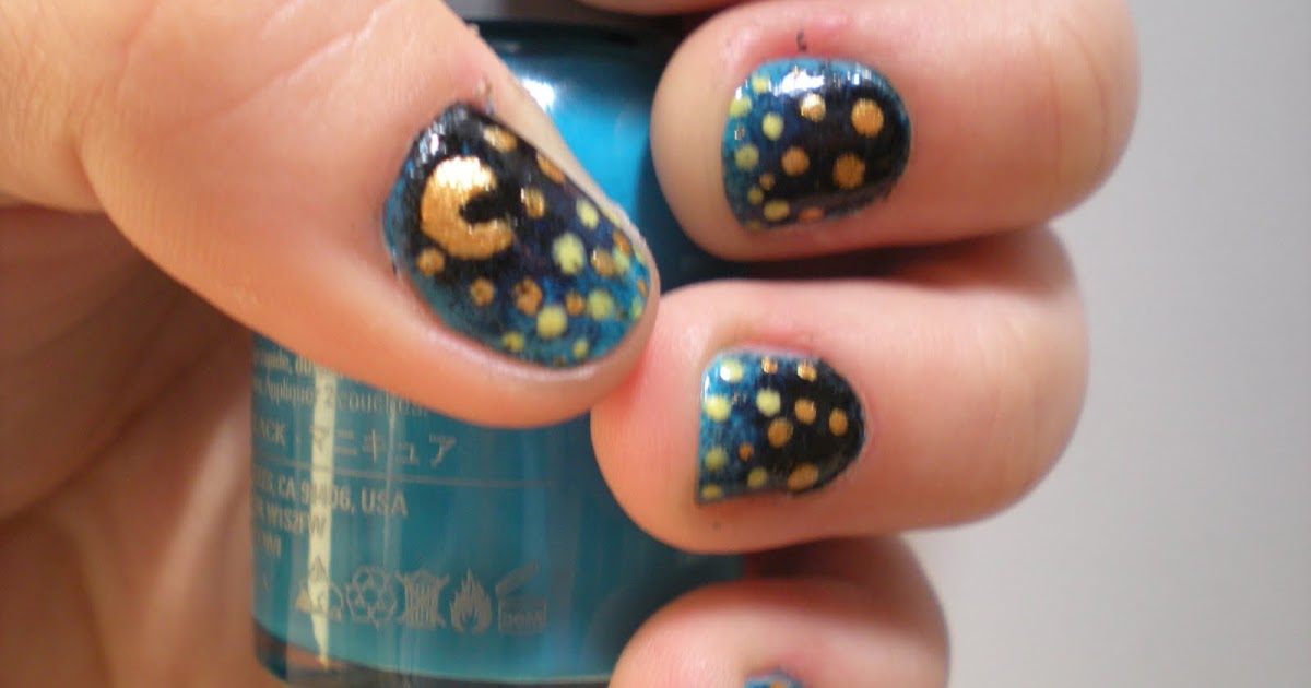 3. Starry Night Nail Design - wide 7