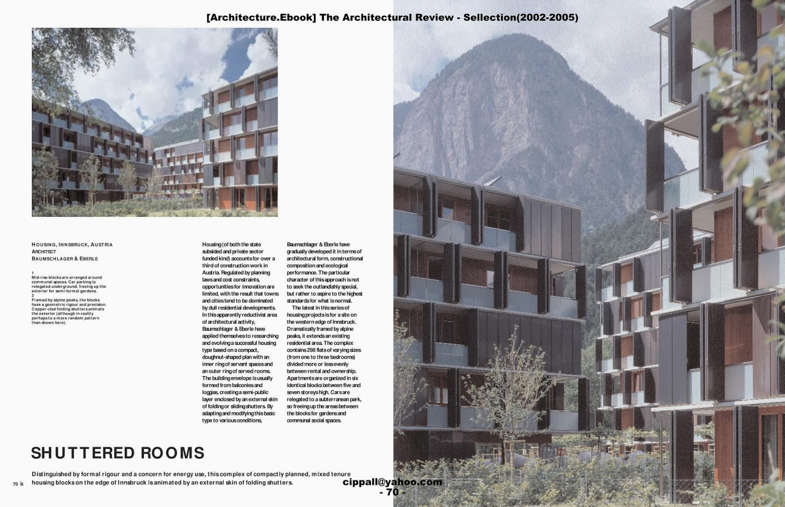 Architecture Library Housing, Innsbruck, Austria