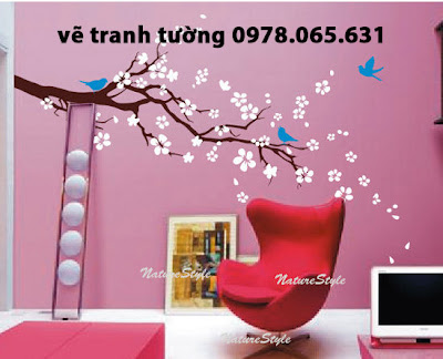 vẽ tranh tường phòng khách vẽ tranh tường phòng ngủ