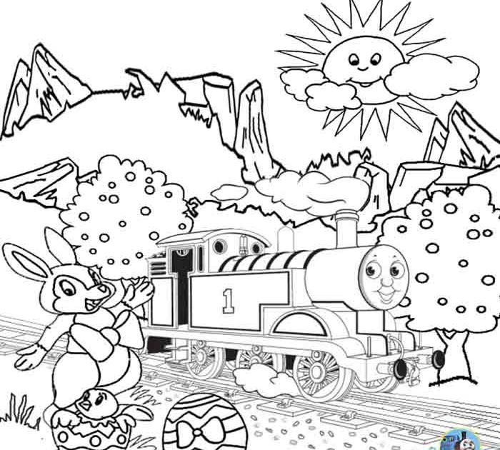 Train Thomas the tank engine Friends free online games and toys for kids: Free Printable Easter Worksheets Thomas The Train Coloring Pages