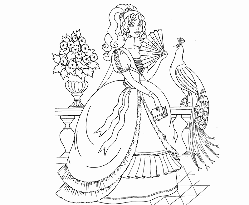Colour Drawing Free Wallpaper: Barbie Coloring Drawing Free wallpaper