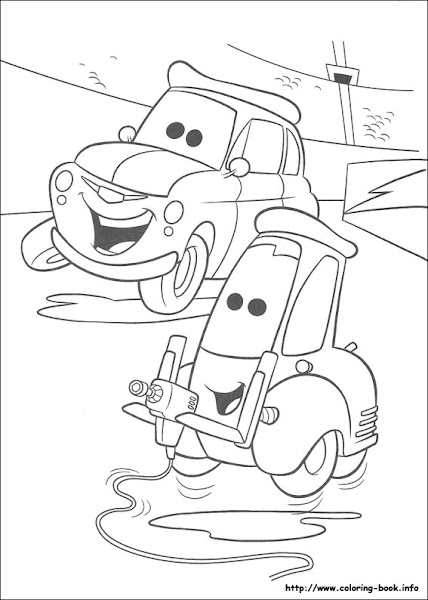 Disney Cars Coloring Book Pages
