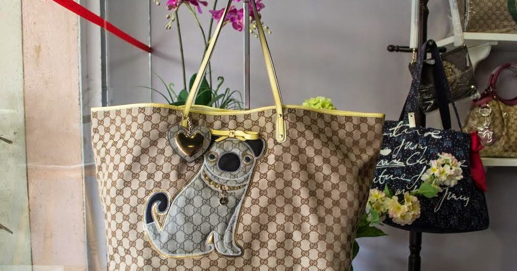 gucci oliver pug tote