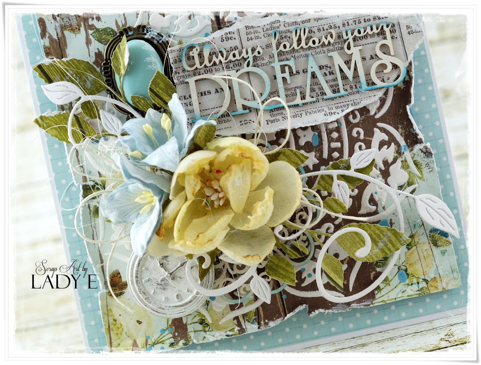 Mixed Media Card with Important Message and Video Tutorial Scrap Art