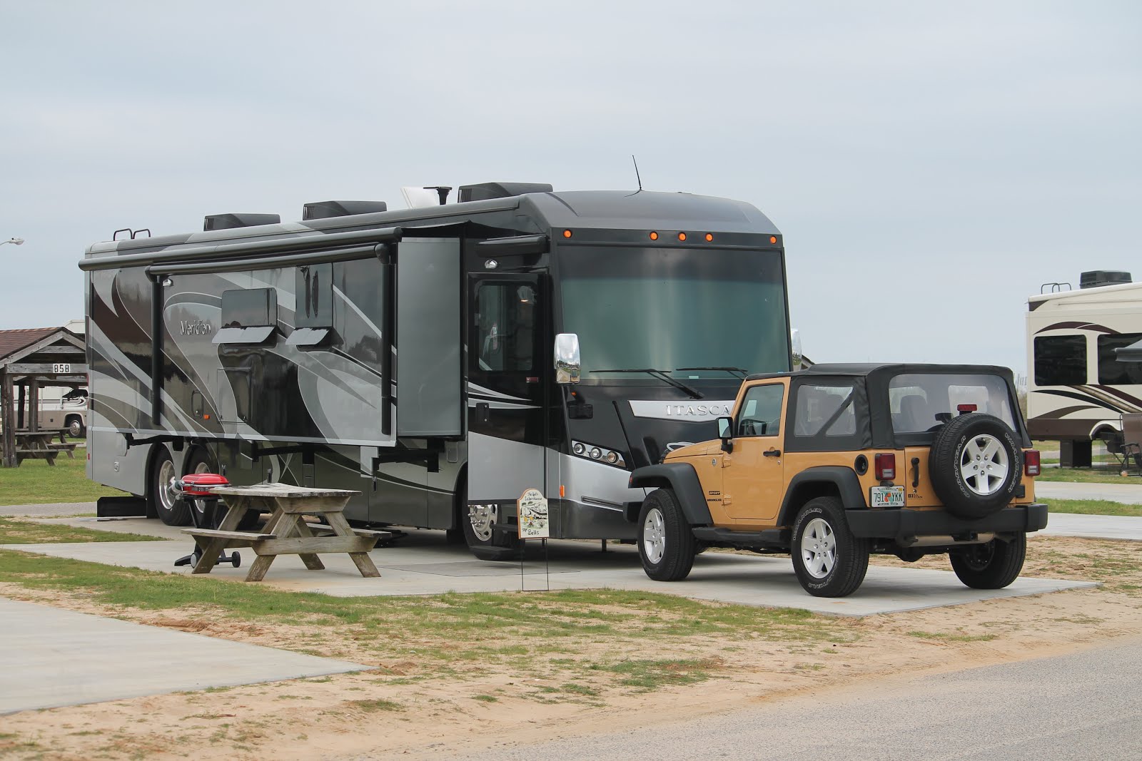 Our Motorhome and Jeep