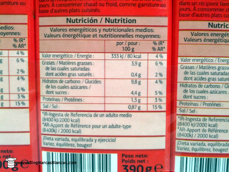 Tomate frito en brik DIA el blog de las marcas blancas