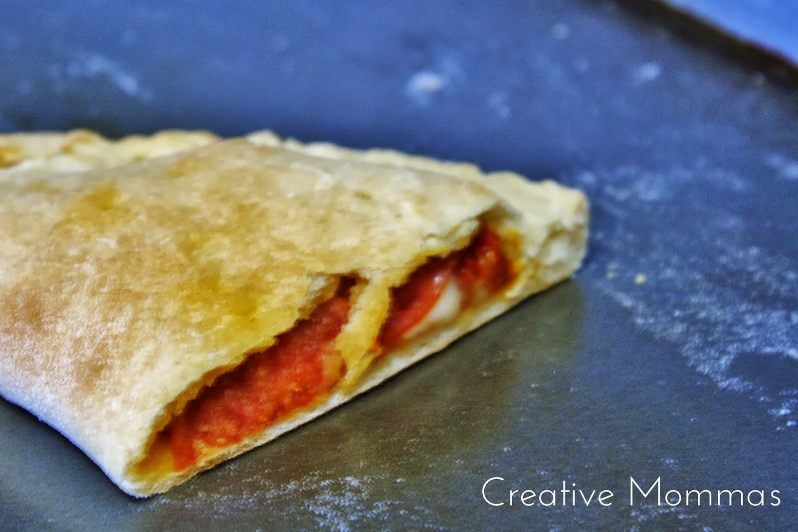 Creative Mommas Calzones with Roasted Tomato Marinara Sauce