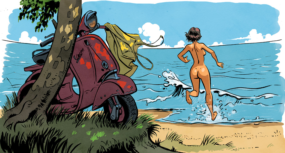 Порно Комиксы Инцест На Пляже