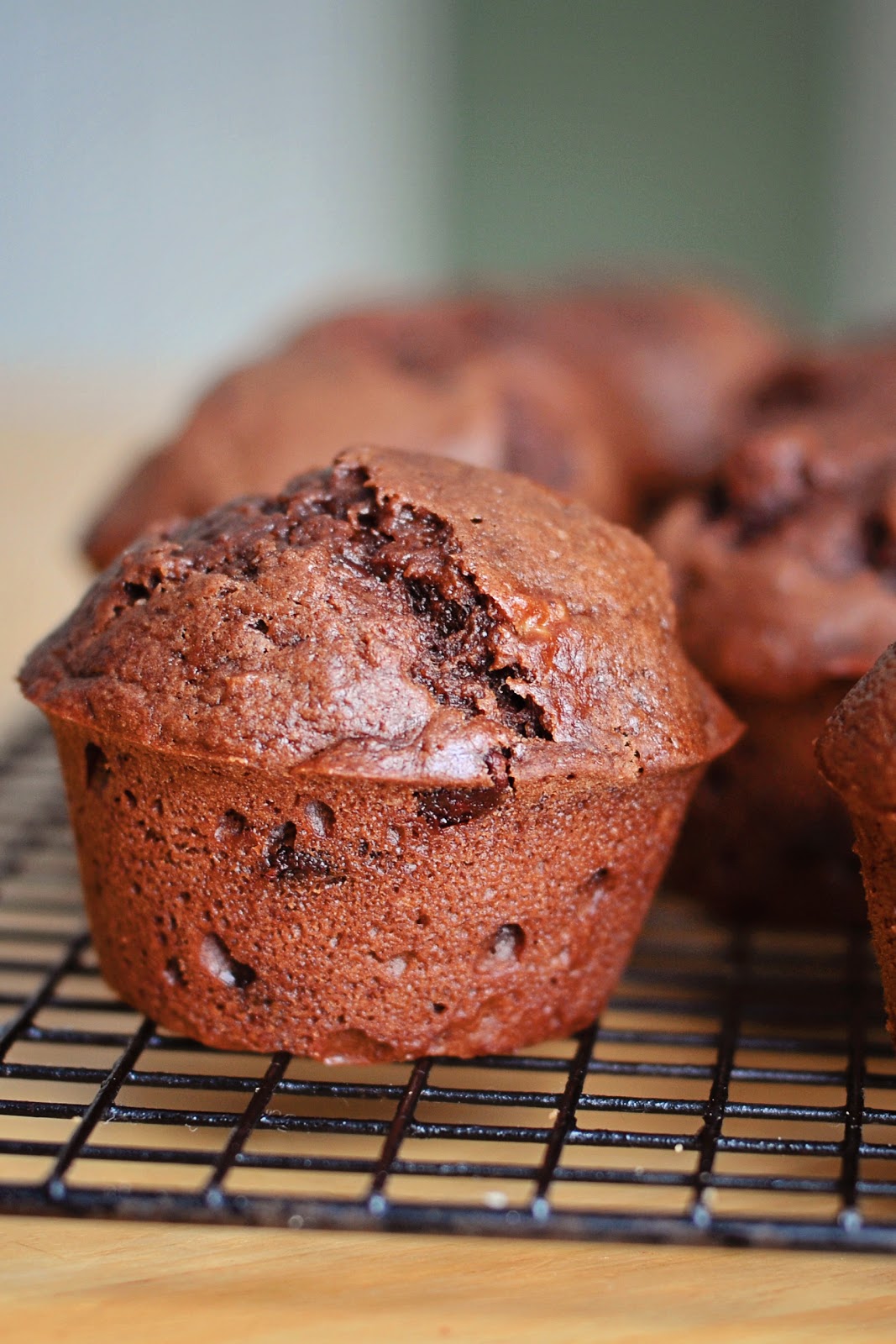 Barefoot and Baking: Chocolate Banana Muffins