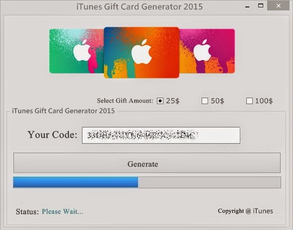 Free Itunes Gift Card Codes Generator 2015 No Survey Hack