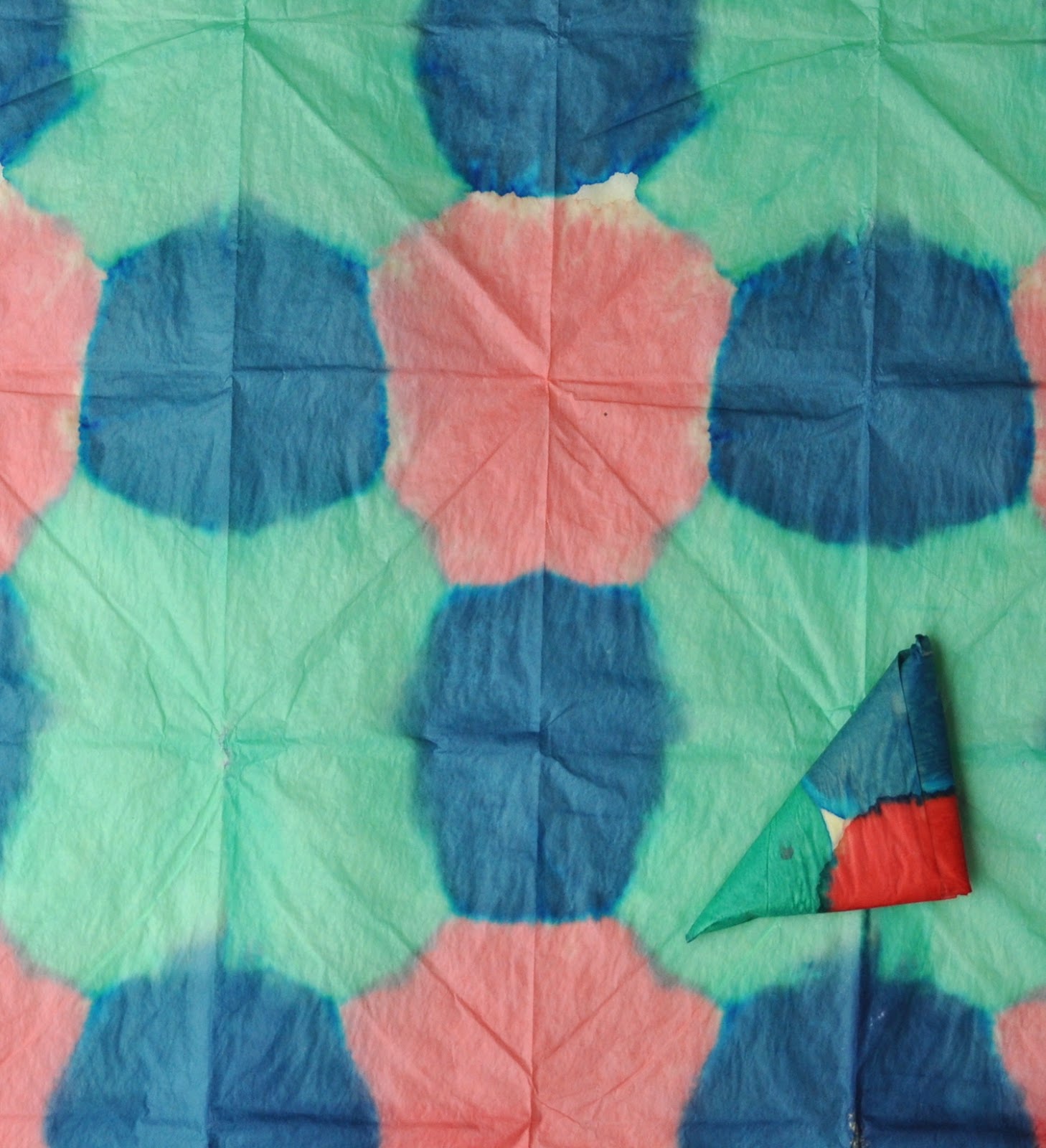 Art with Kids Tissue Paper and Food Coloring