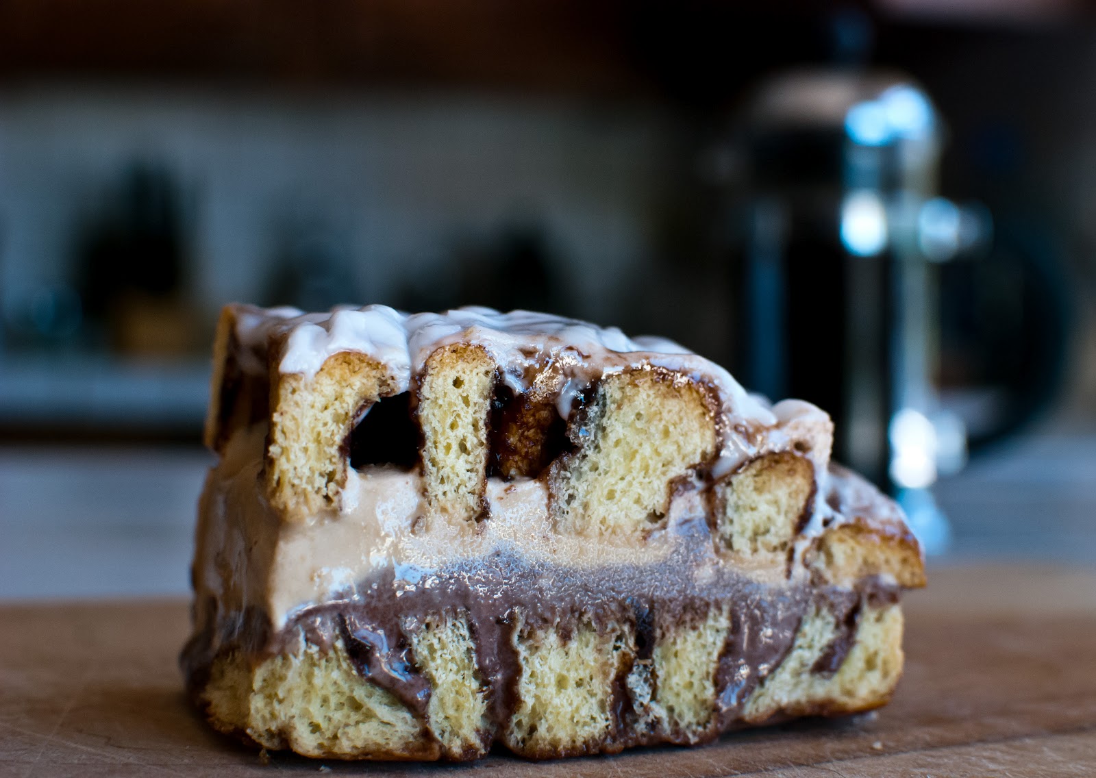 Food Mischief Cinnamon Roll Coffee Ice Cream Cake