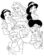 dibujos para colorear princesas 