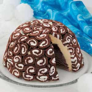 Taste Of Home Ice Cream Cake Made With Swiss Rolls Taste Of Home Ice Cream Cake Made With Swiss Rolls