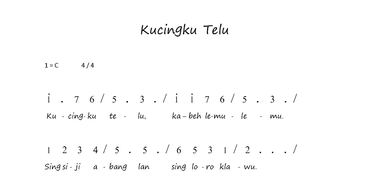 Twedy�s Blog: Tembang Kucingku Telu