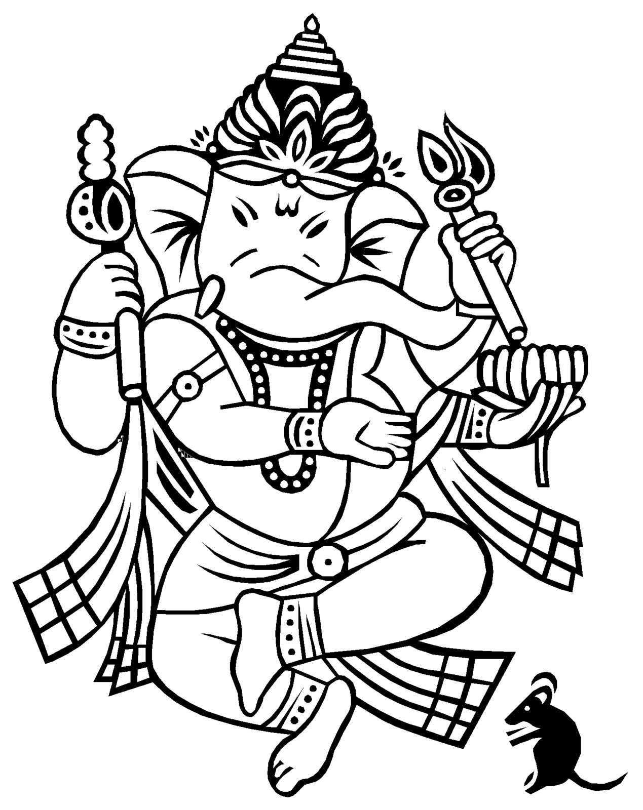 Ganesh Line Drawing : Best collection store sri ganesh
