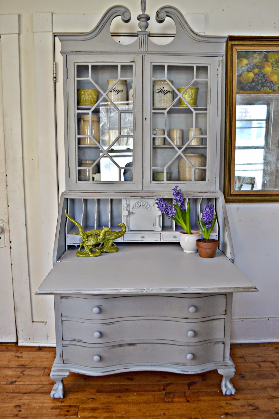 Heir and Space An Antique Secretary in Gray