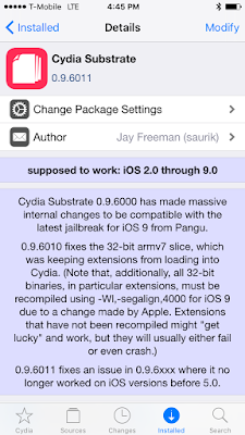 Saurik update Cydia Substrate and comment of Pangu issue