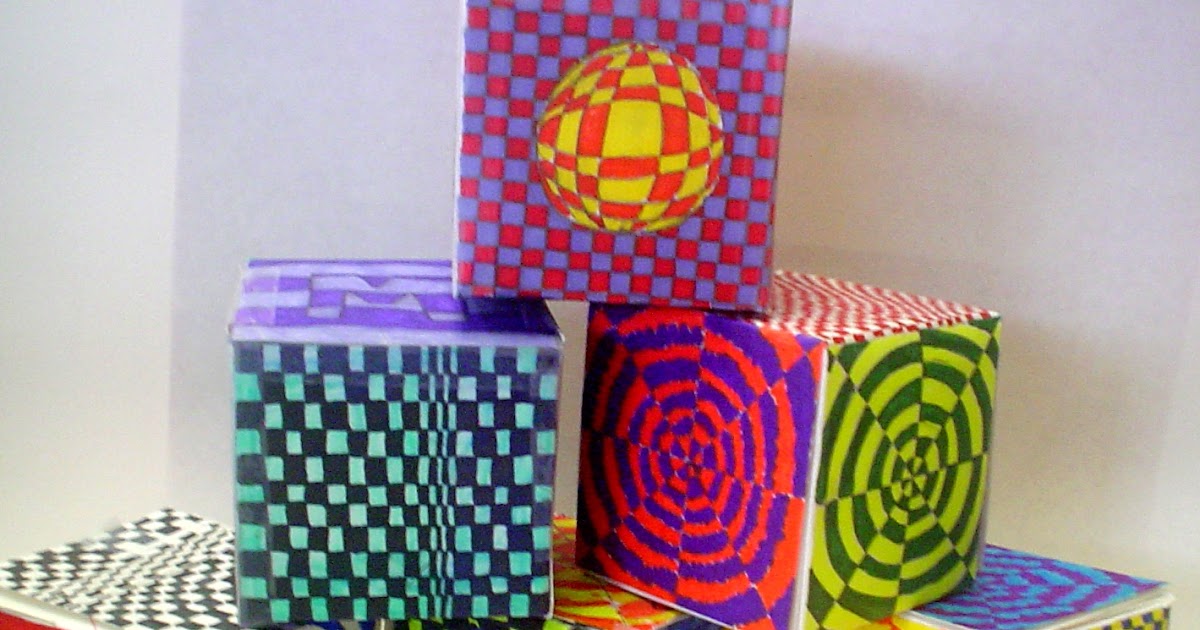 Lessons from the K12 Art Room Op Art Boxes