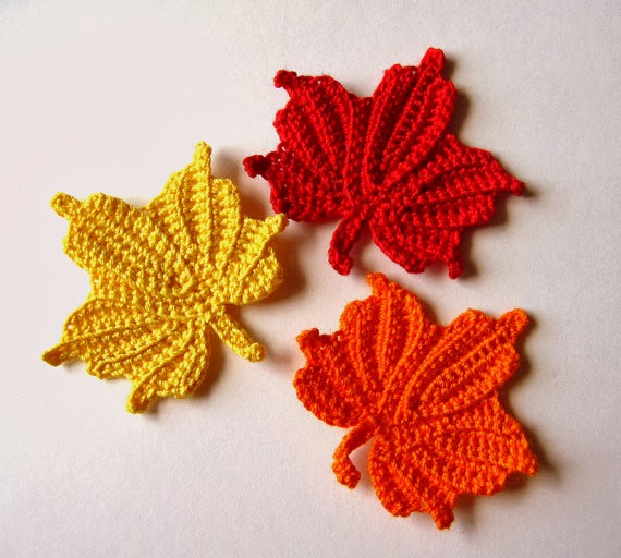 Paper, Wool & Yarn: Pinspired: Crochet Maple Leaf