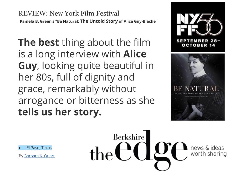 Alice Guy Blache film festival 2019