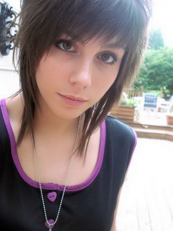 emo hairstyles for girls with short hair and bangs. Emo Hair Girls Picture A