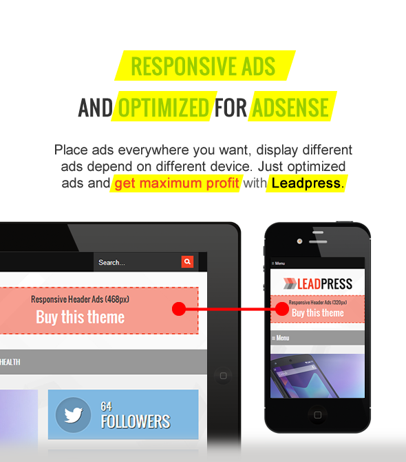 Responsive Ads - Maginess - Flexible WordPress Theme