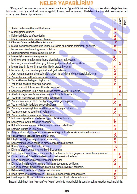 Çalışma Kitabı Cevapları, Ders Kitabı Cevapları, Ödevler,: 7. Sinif