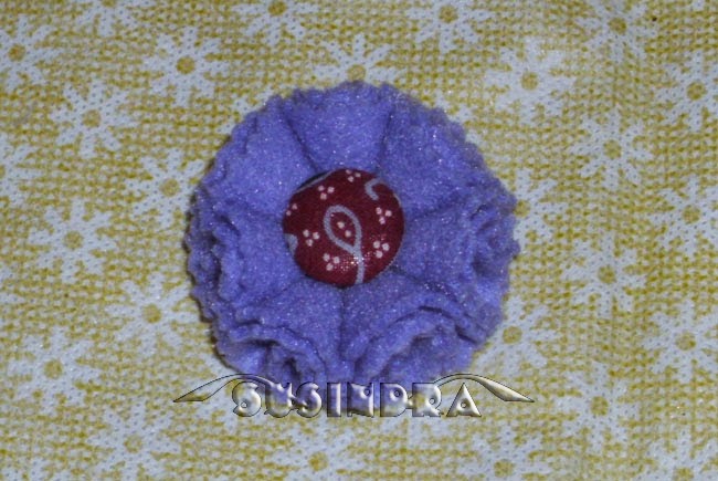 Aster flanel Susindra bros jepit rambut bandana dari bunga flanel