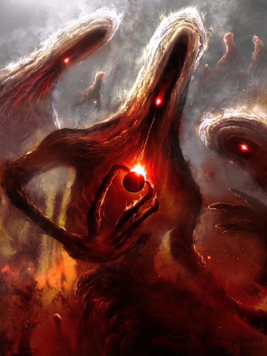 As ilustrações de ficção e fantasia espacial com cenas de universos imaginários de Matthew Attard Matthew Attard priteeboy deviantart ilustrações ficção universo espaço