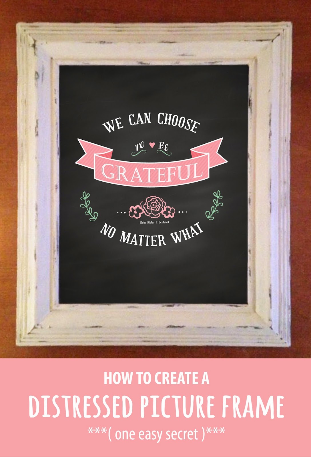 How To Create A Distressed Picture Frame One Easy Secret