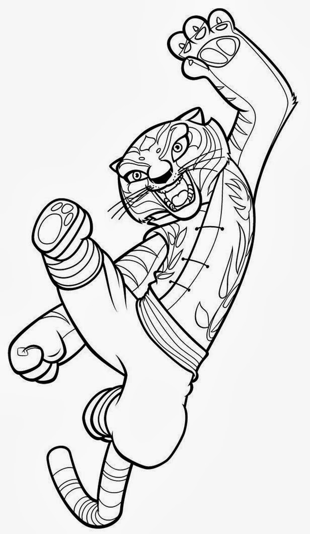 Desenhos do Kung Fu Panda 2 para Colorir e Imprimir - Desenhos para