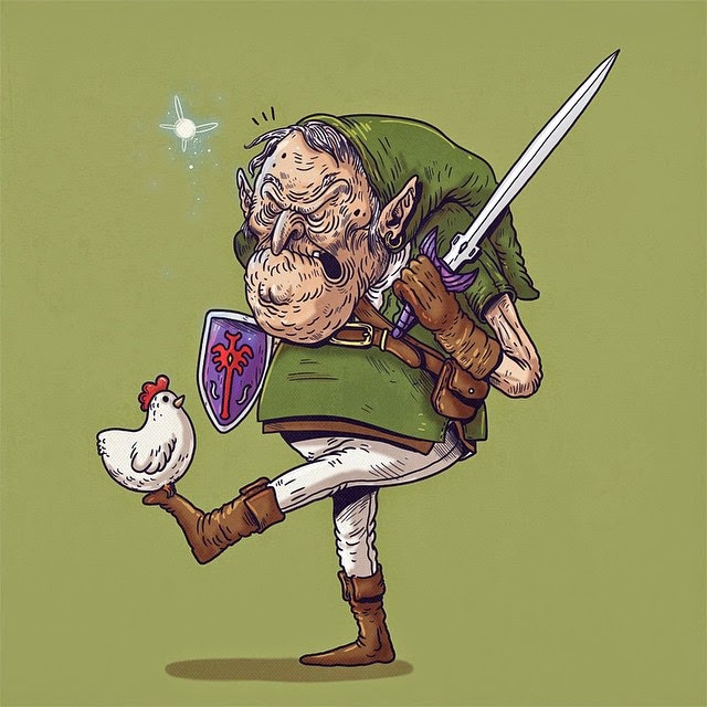 Link de Legend of Zelda - Famous Oldies por Alex Solis