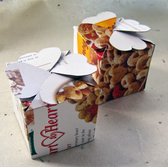 recycling craft from cereal boxes